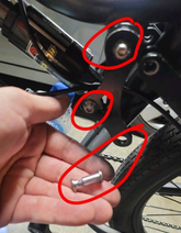 Rear shork Screws and washers Suitable for G9 GS9 GS9plus